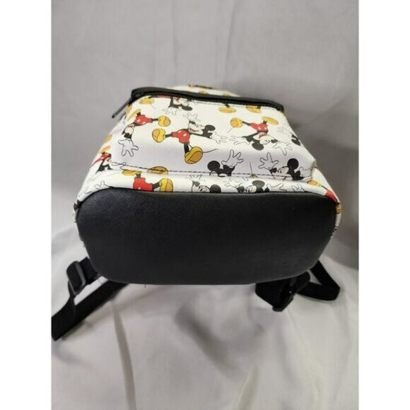 NWT Disney Mickey Mouse Synthetic Leather Backpack Style Purse - Picture 9 of 11